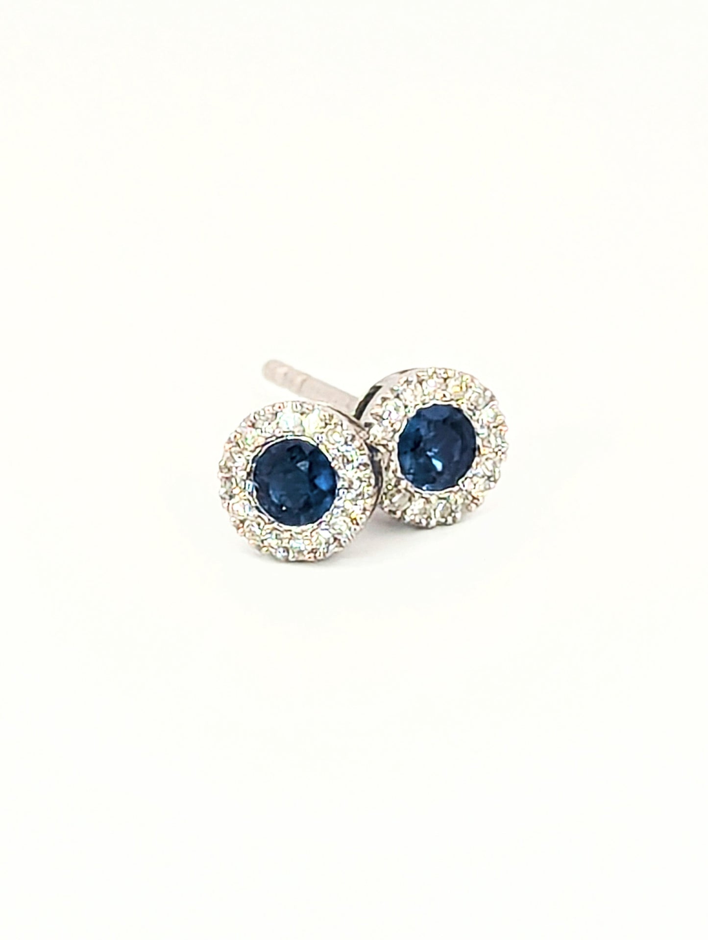 Sapphire and Diamond Earrings