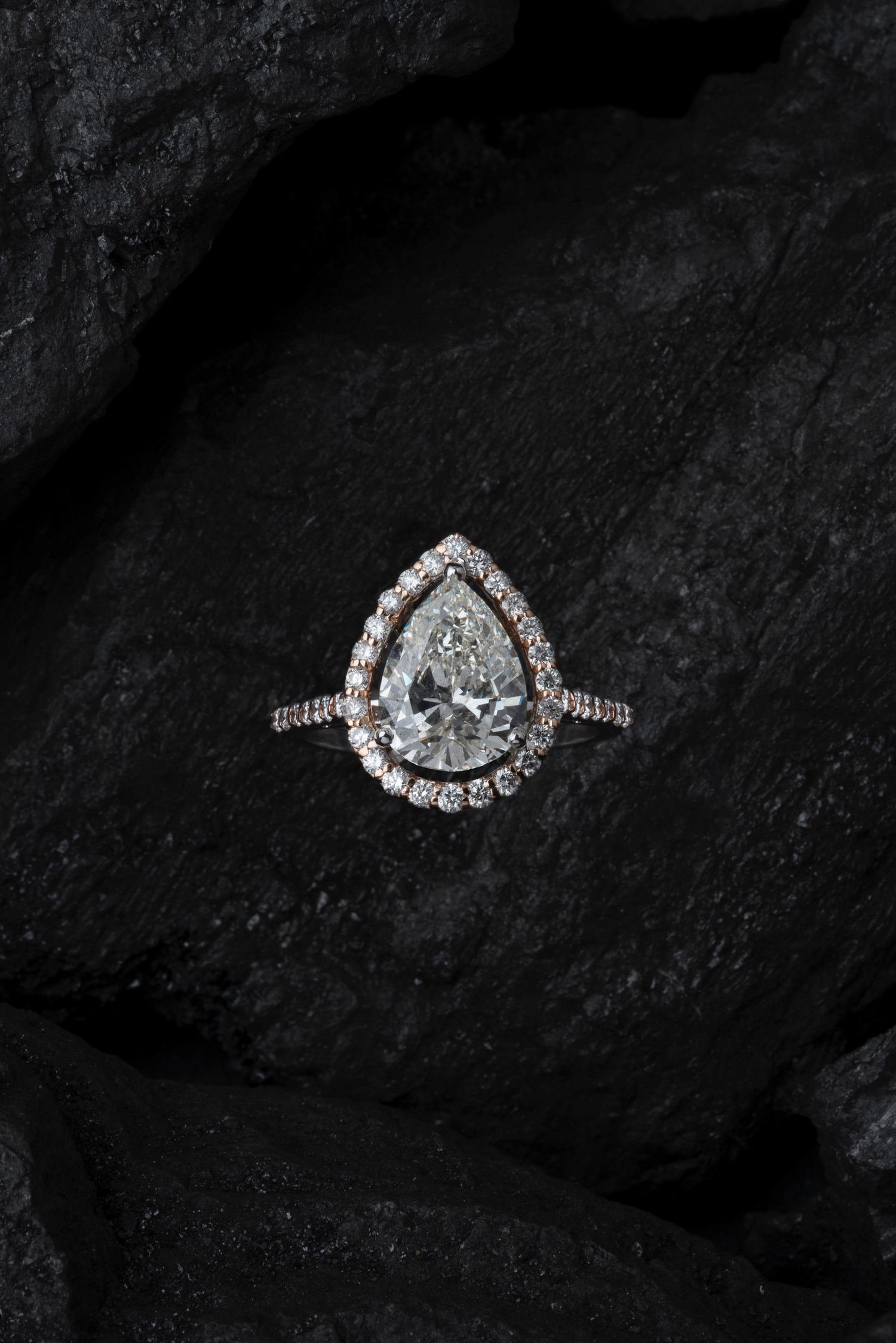 Custom halo engagement rings in Golden, CO