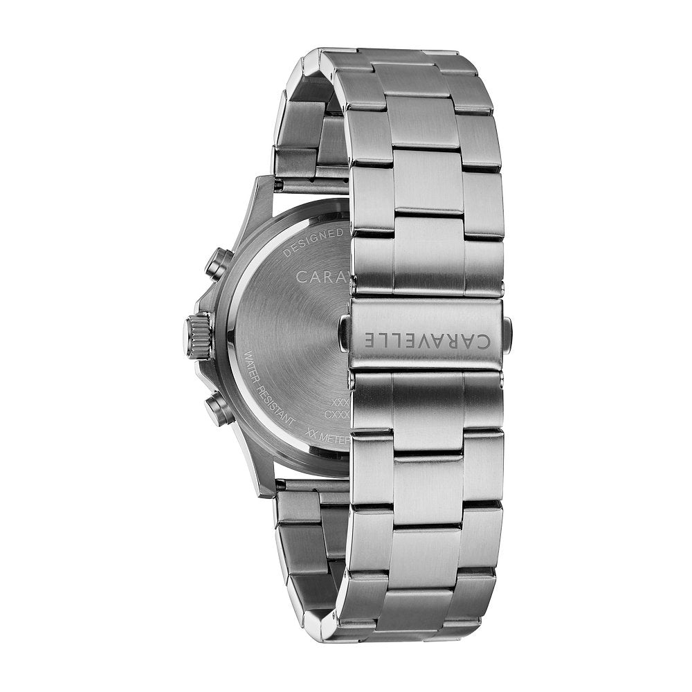 Caravelle Land Sport Mens Stainless Steel