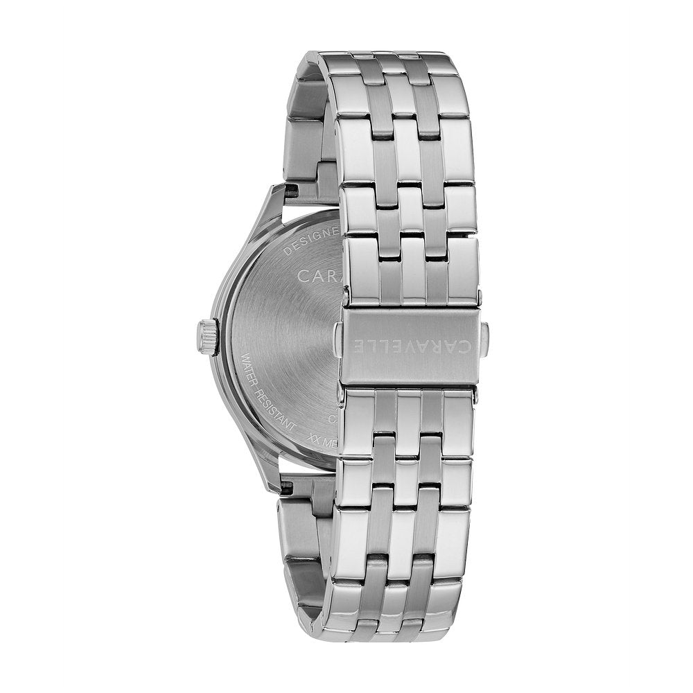 Caravelle Dress Mens Stainless Steel