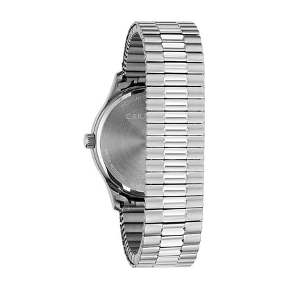 Caravelle 24-hour Mens Stainless Steel