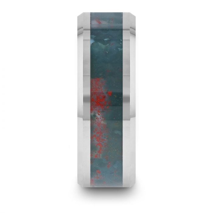 MICAH Bloodstone Inlay Tungsten Carbide Ring