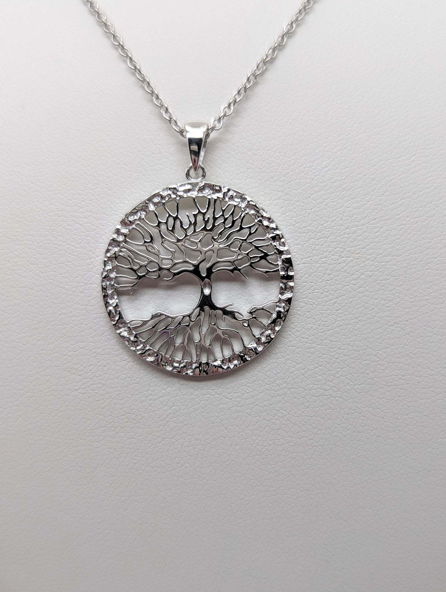 Tree of Life Hammered Edge