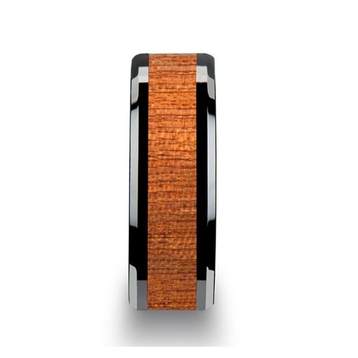 BENIN Black Ceramic Wedding Band