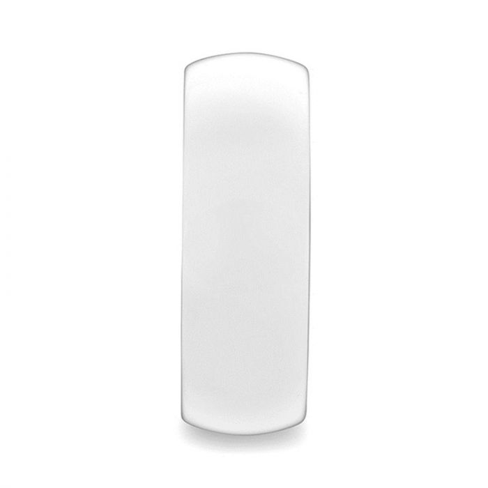 IVORY Domed Polish Finished White Ceramic Ring