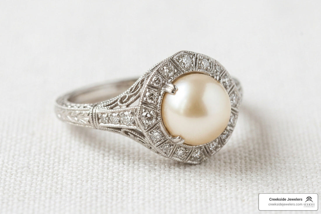 Estate Pearl Engagement Rings are Breathtakingly Unique