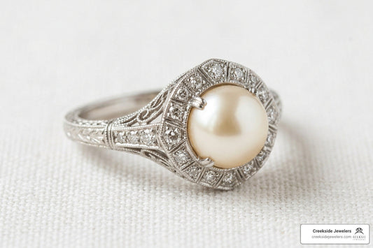 Estate Pearl Engagement Rings are Breathtakingly Unique
