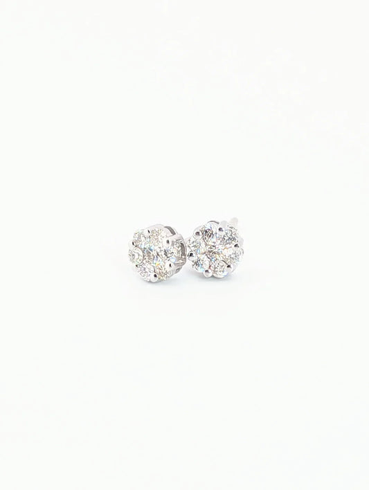 Score Big with Estate Diamond Stud Earrings