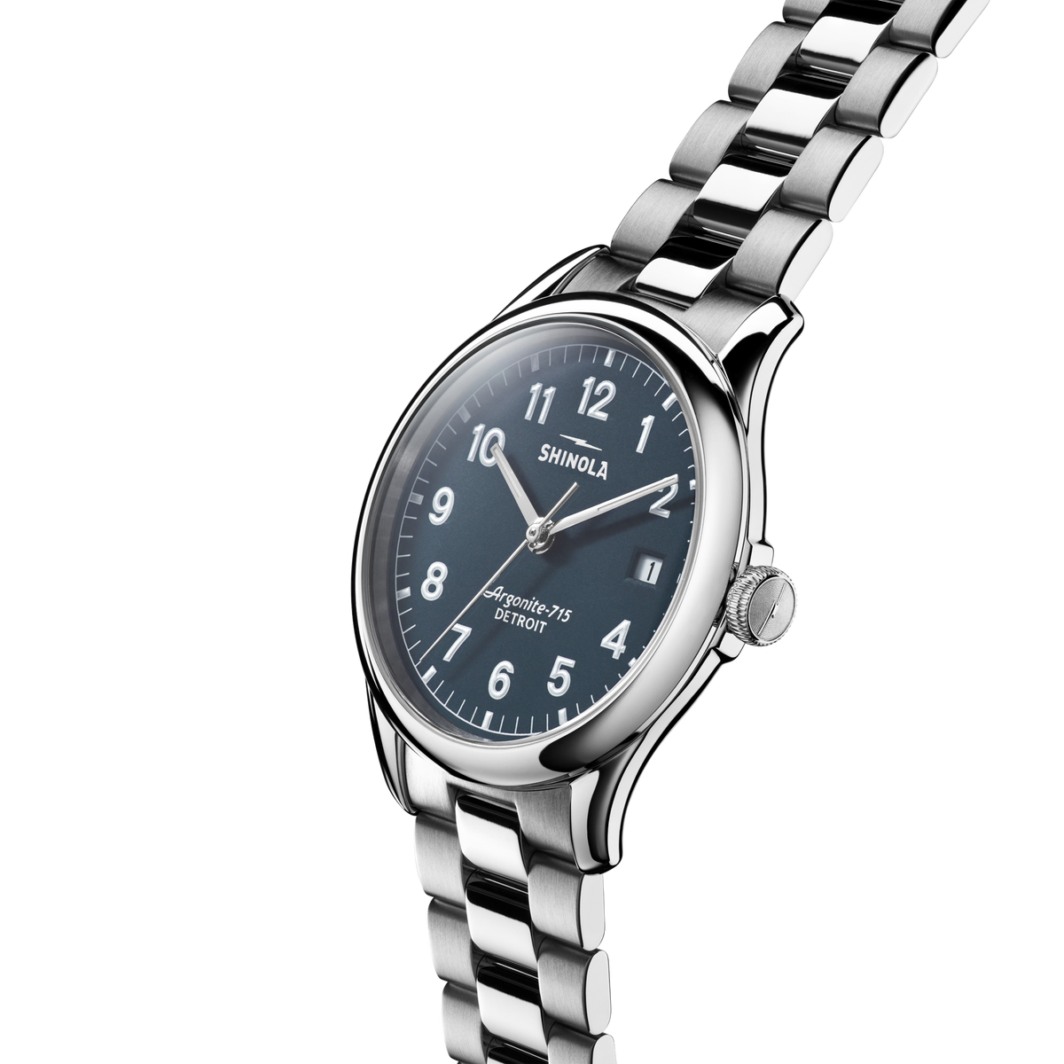 Shinola Vinton 38mm Midnight Blue watch alternate view