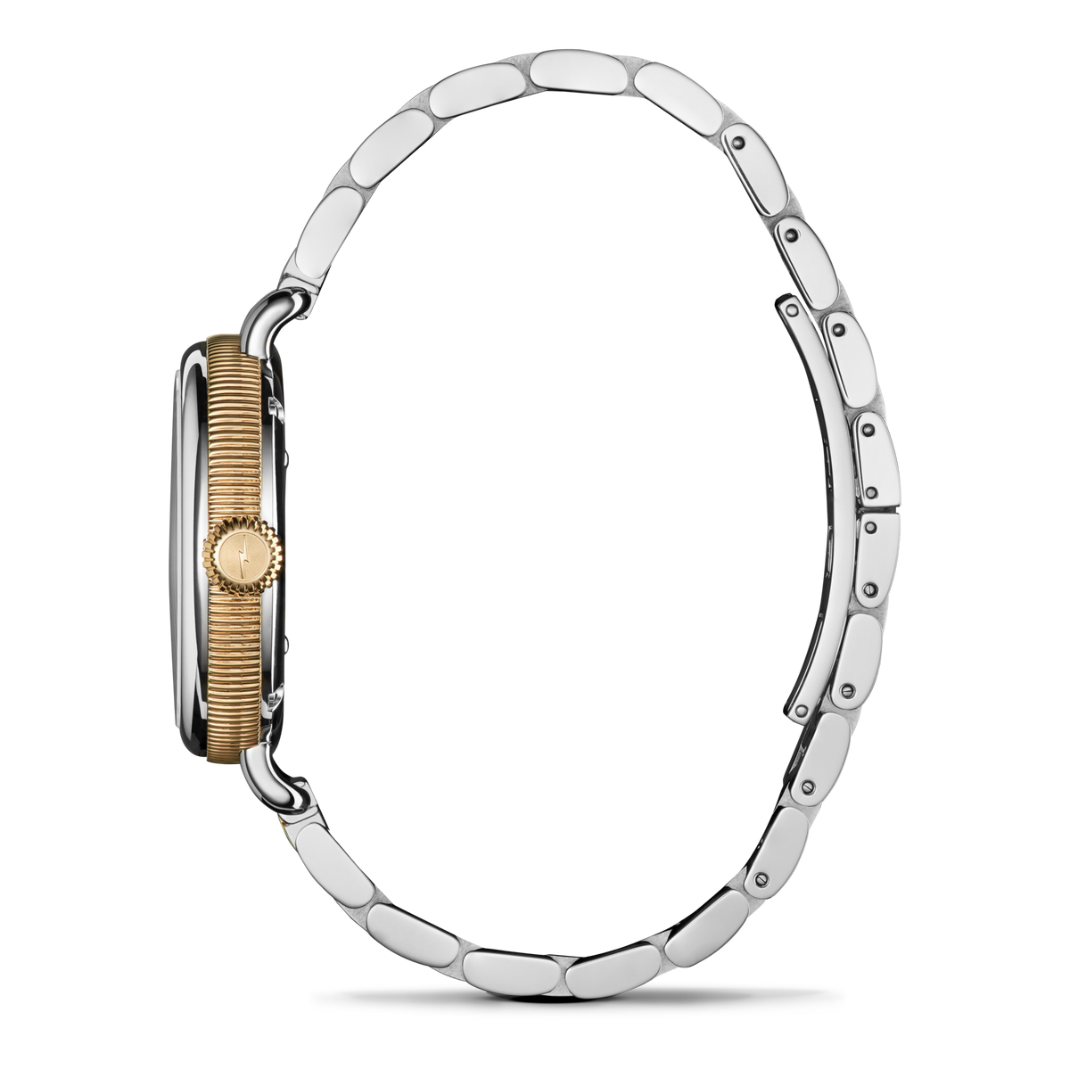 Shinola Birdy 34mm White Mother of Pearl watch detail