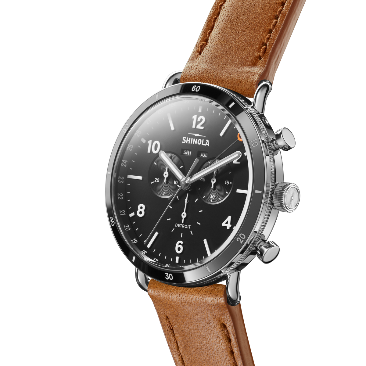 Shinola Canfield Sport Black chronograph alternate view