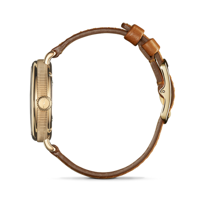 Shinola Birdy Moon Phase White watch detail