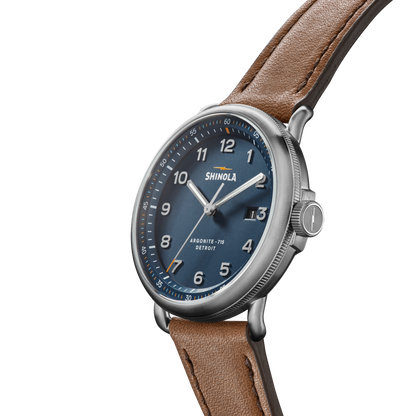 Shinola Canfield C56 Continental Blue watch alternate view
