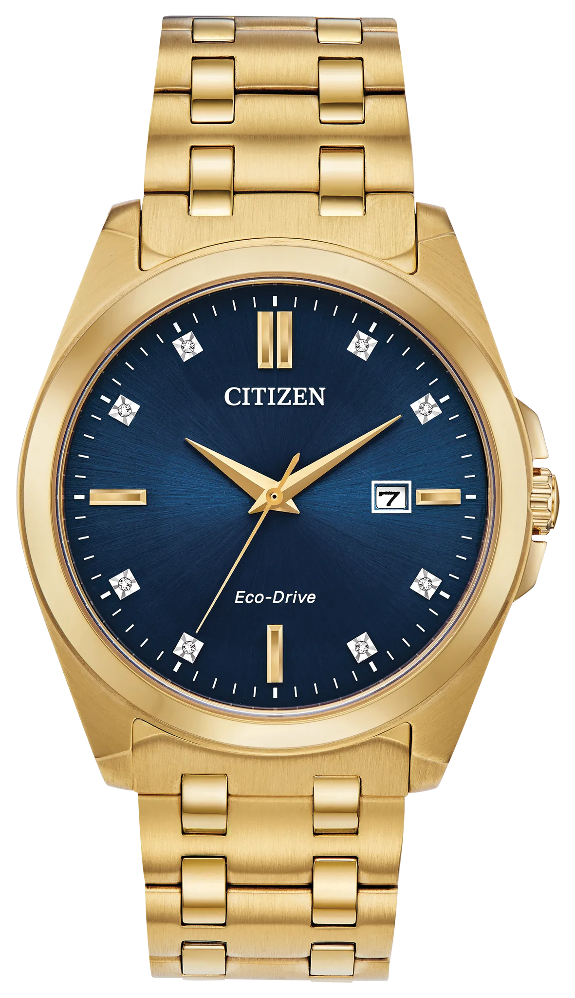 Citizen Men's Eco-Drive Peyten Diamond-Accent Gold-Tone Watch BM7103-51L
