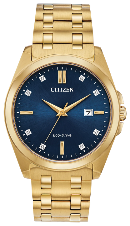 Citizen Men's Eco-Drive Peyten Diamond-Accent Gold-Tone Watch BM7103-51L