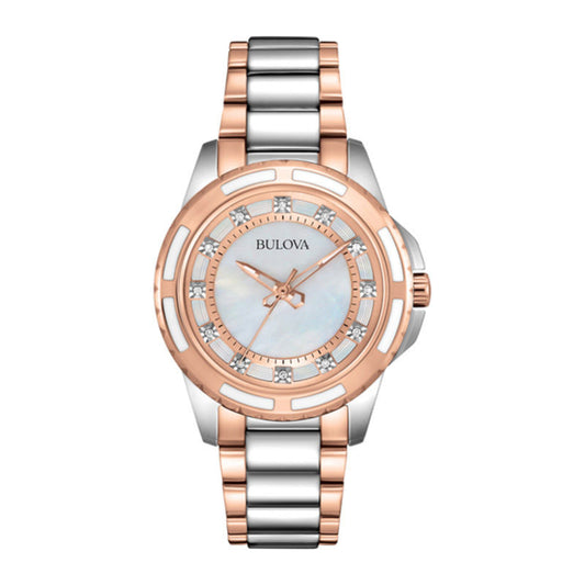 Bulova Ladies' Two-Tone Diamond Accent Watch 98P134