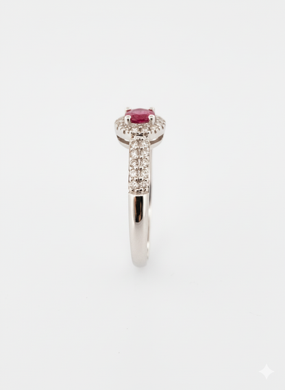 Ruby and Diamond Gold Ring