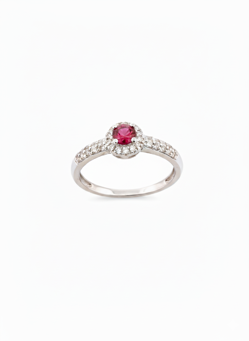 Ruby and Diamond Gold Ring