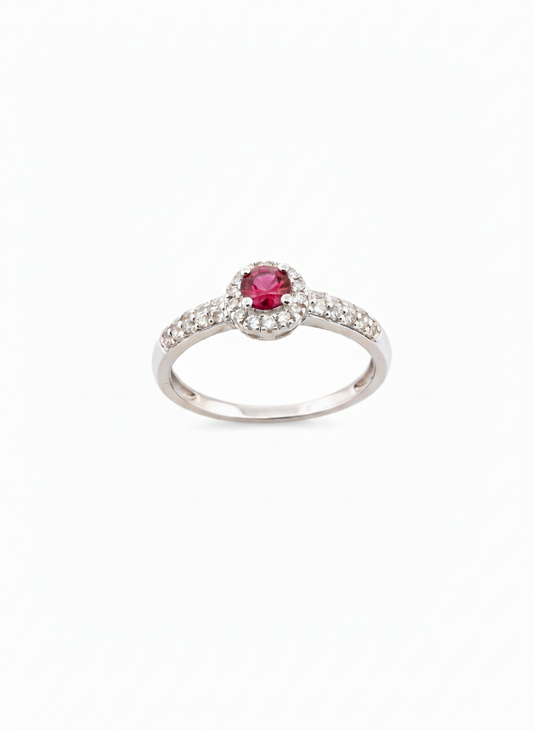 Ruby and Diamond Gold Ring