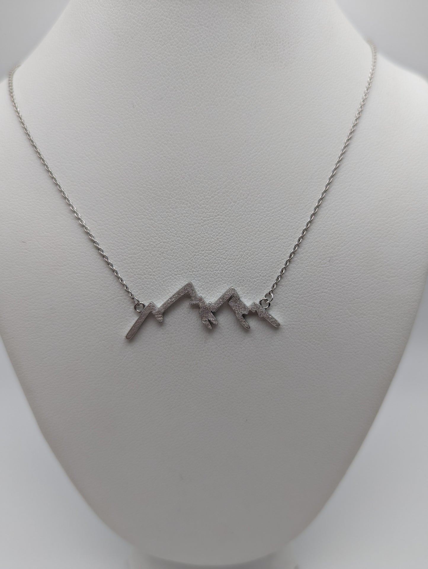 Reversible Mountain Silhouette Necklace