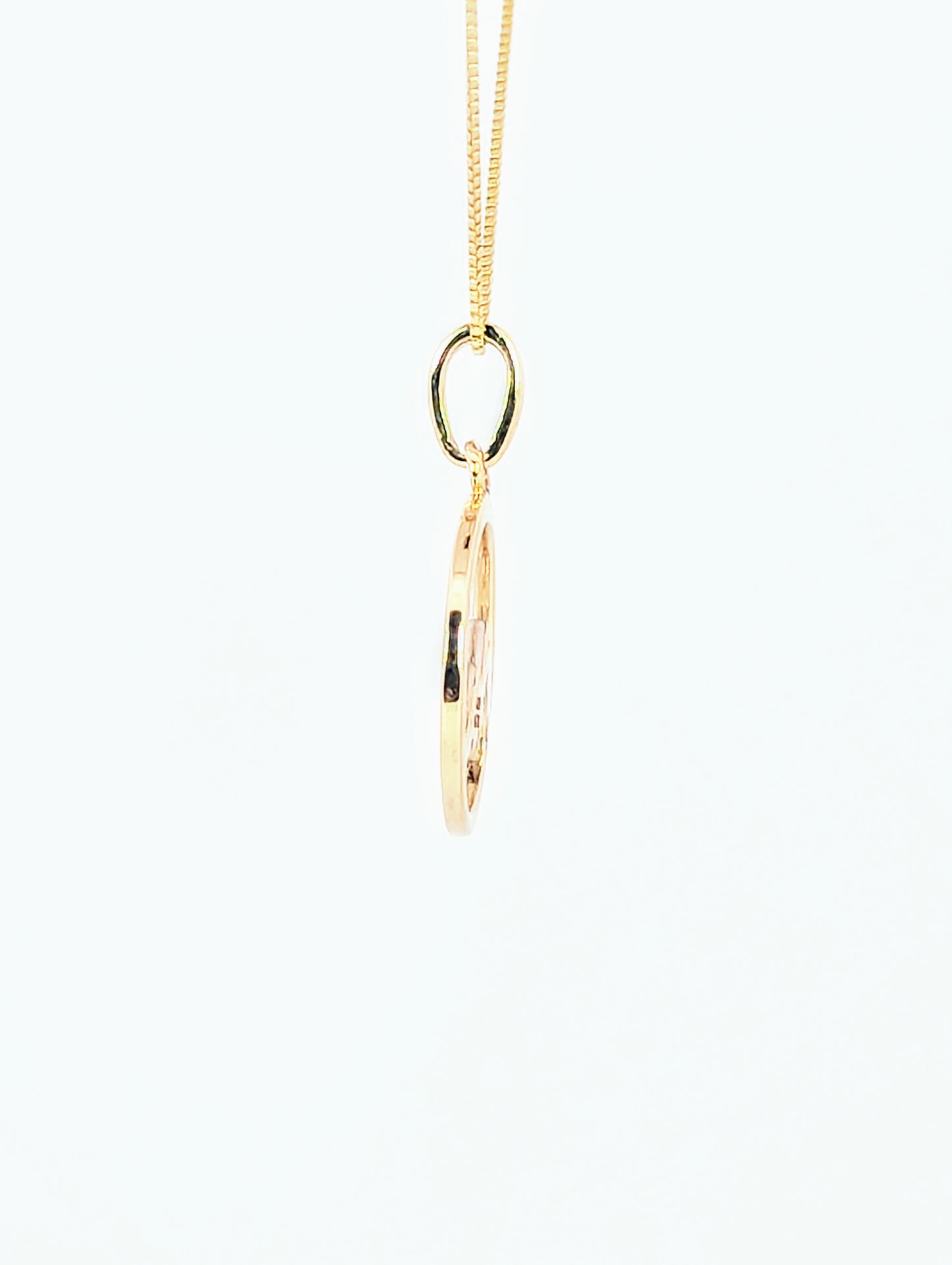 Jagged Edge Mountain Pendant 14K