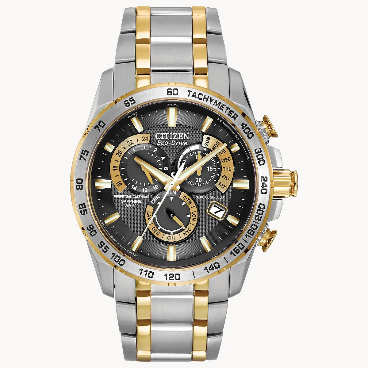 Citizen Men's Eco-Drive PCAT Perpetual Chrono A-T Watch AT4004-52E
