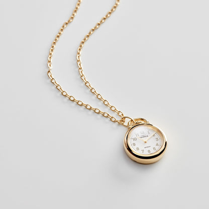 Shinola Runwell watch pendant necklace worn