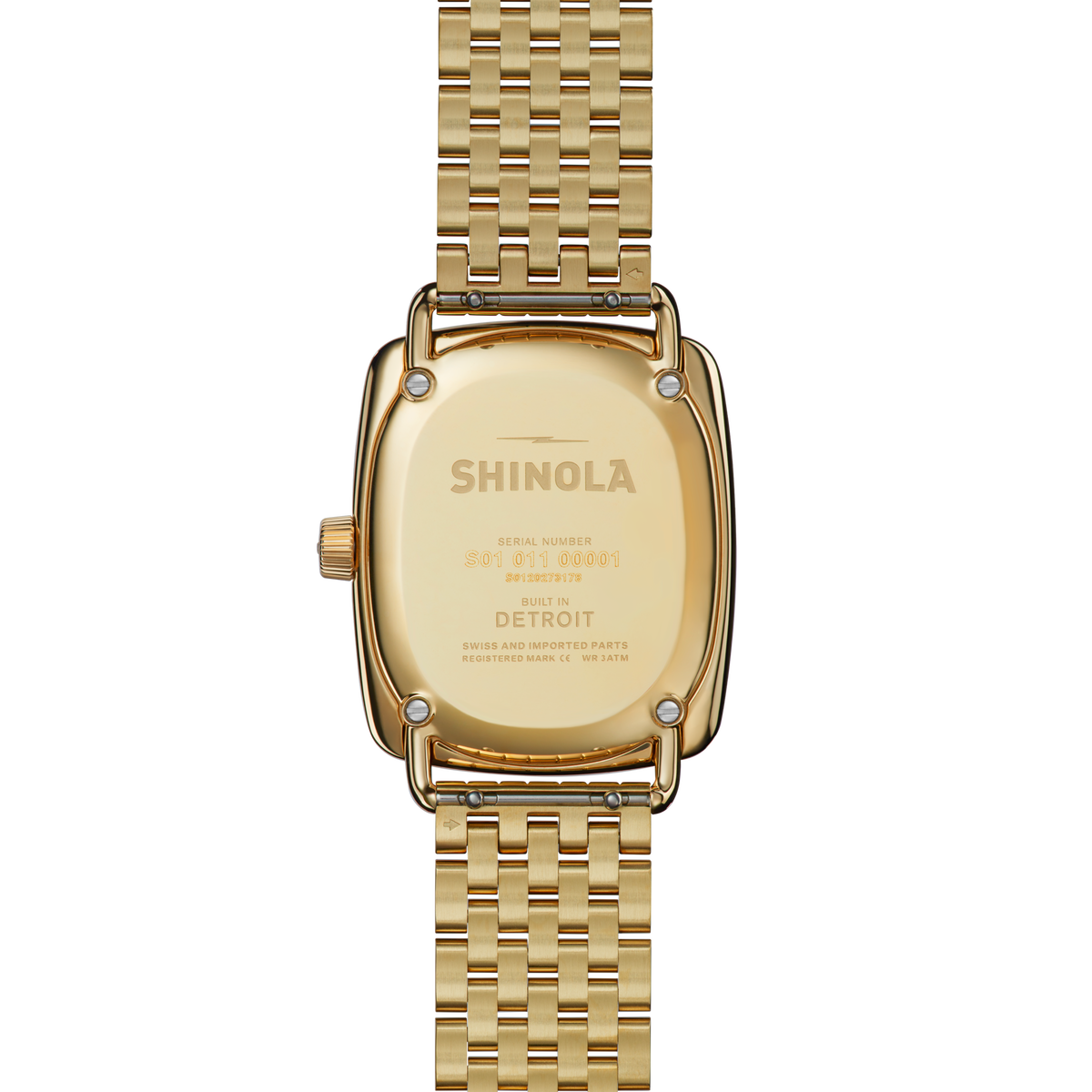 Shinola Bixby Light Silver watch detail