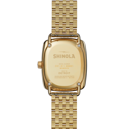 Shinola Bixby Light Silver watch detail