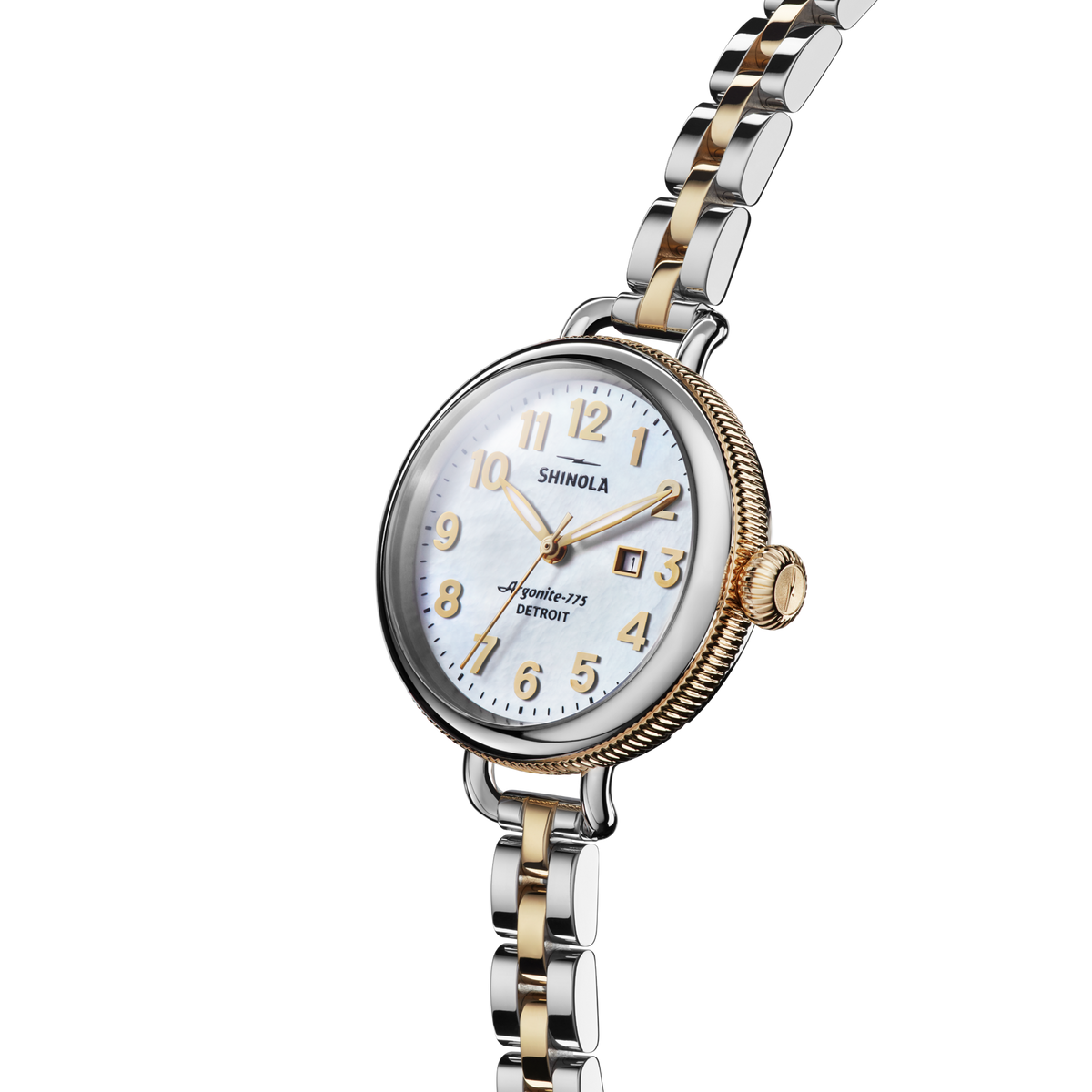 Shinola Birdy 34mm White Mother of Pearl watch alternate view