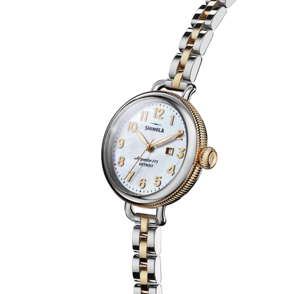 Shinola Birdy 34mm White Mother of Pearl watch alternate view