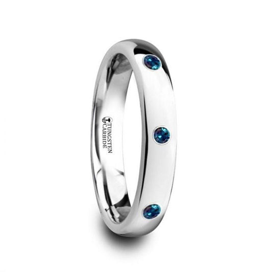 ALEX Polished Domed Tungsten Carbide Ring